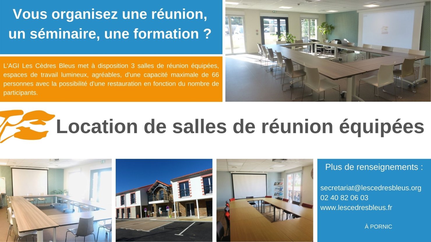 Maison d'Enfants « Les Cèdres Bleus » : Location de salles de réunion !